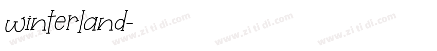 winterland字体转换