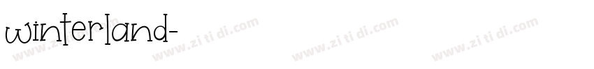 winterland字体转换