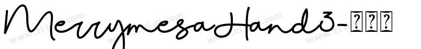 MerrymesaHand3字体转换
