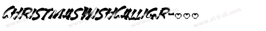ChristmasWishCalligr字体转换