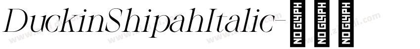 DuckinShipahItalic字体转换