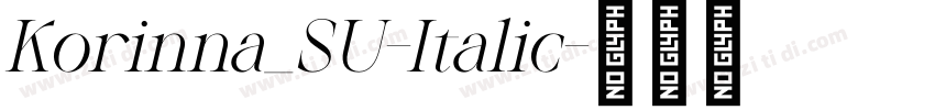 Korinna_SU-Italic字体转换