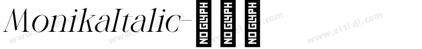 MonikaItalic字体转换