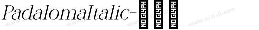 PadalomaItalic字体转换