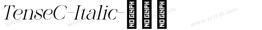 TenseC-Italic字体转换