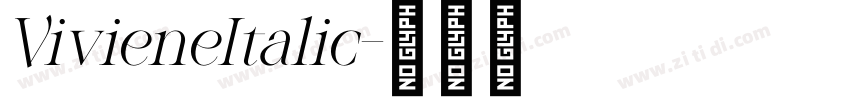 VivieneItalic字体转换