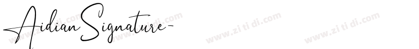 AidianSignature字体转换