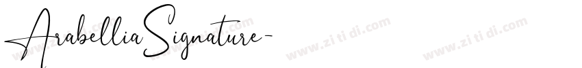 ArabelliaSignature字体转换