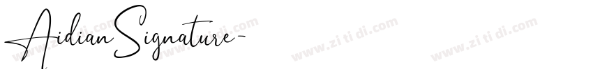 AidianSignature字体转换