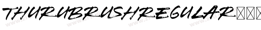 ThuruBrushRegular字体转换
