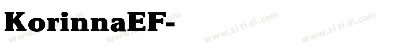 KorinnaEF字体转换