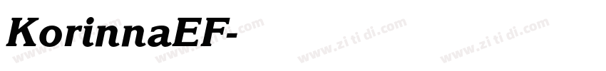KorinnaEF字体转换
