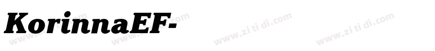 KorinnaEF字体转换