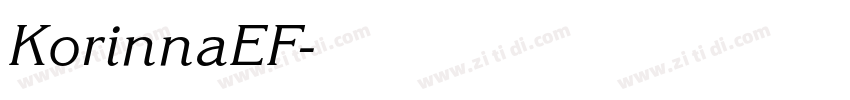 KorinnaEF字体转换