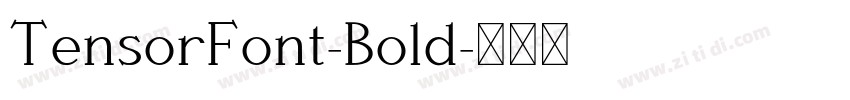 TensorFont-Bold字体转换
