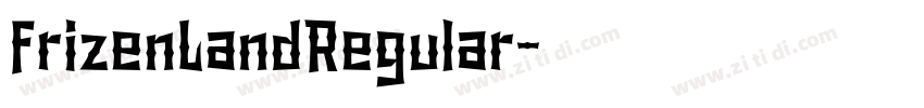 FrizenLandRegular字体转换