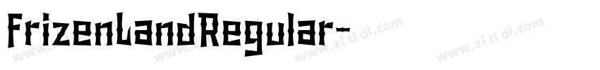 FrizenLandRegular字体转换