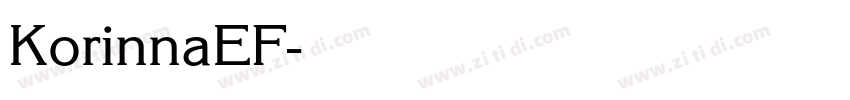 KorinnaEF字体转换