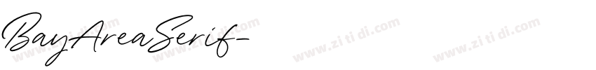 BayAreaSerif字体转换