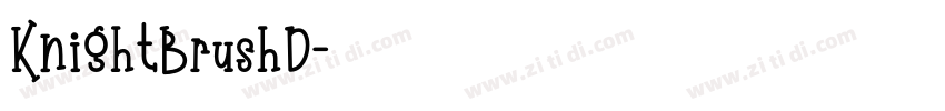 KnightBrushD字体转换
