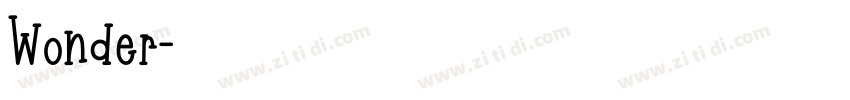 Wonder字体转换