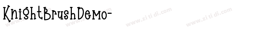 KnightBrushDemo字体转换