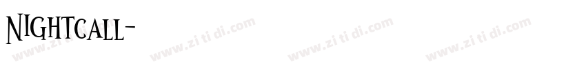 Nightcall字体转换