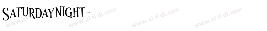 Saturdaynight字体转换