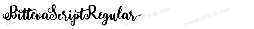 BittevaScriptRegular字体转换