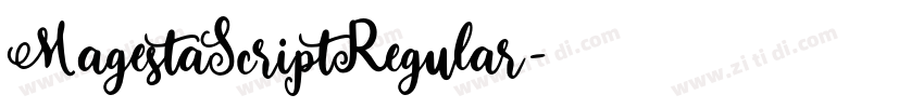 MagestaScriptRegular字体转换