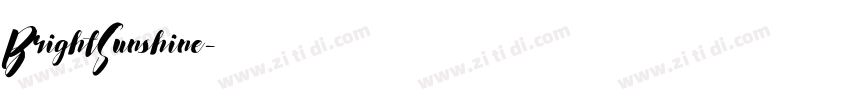 BrightSunshine字体转换