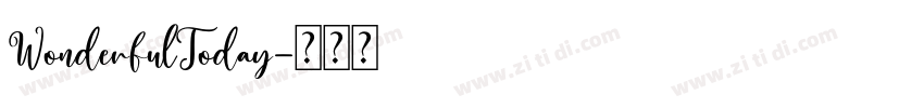 WonderfulToday字体转换