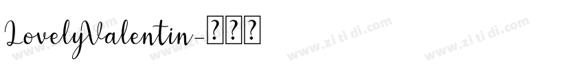 LovelyValentin字体转换