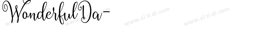 WonderfulDa字体转换