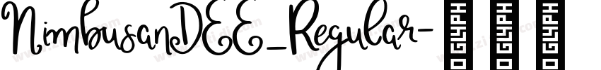 NimbusanDEE_Regular字体转换