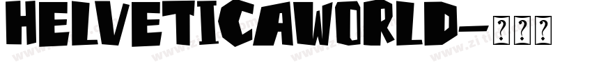 HelveticaWorld字体转换