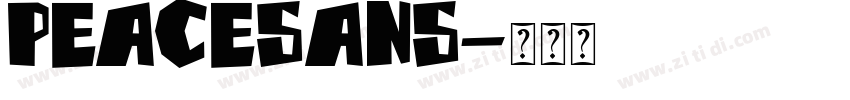peacesans字体转换