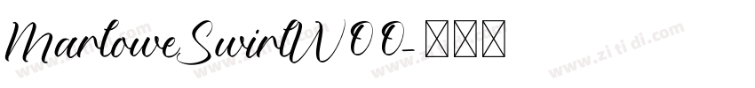 MarloweSwirlW00字体转换