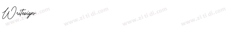 Writesign字体转换