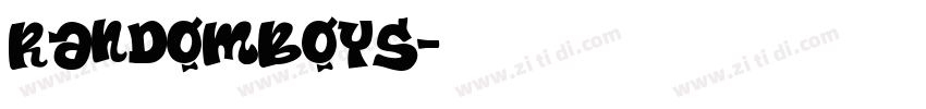 RandomBoys字体转换