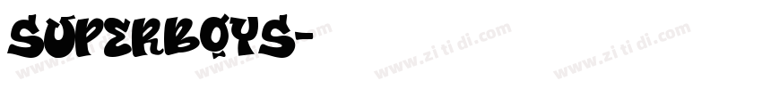 SuperBoys字体转换