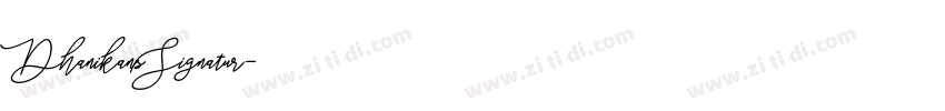 DhanikansSignatur字体转换
