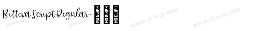 BittevaScriptRegular字体转换