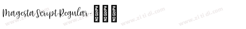 MagestaScriptRegular字体转换
