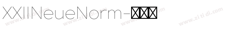 XXIINeueNorm字体转换