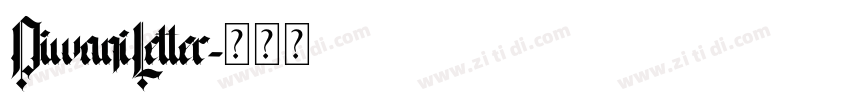 DiwaniLetter字体转换