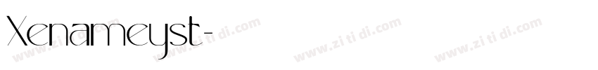 Xenameyst字体转换