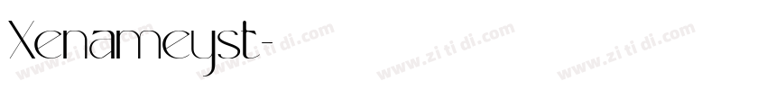 Xenameyst字体转换