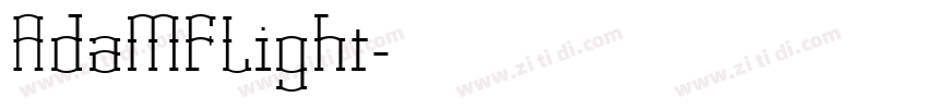 AdaMFLight字体转换