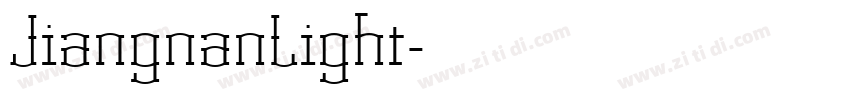 JiangnanLight字体转换 JiangnanLight字体转换